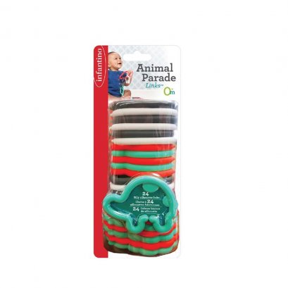 INFANTINO ยางกัดรูปสัตว์ 24 ชิ้น Animal Parade Links (0m+)