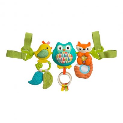 INFANTINO ตุ๊กตาโมบายสัตว์ มีเสียงเพลง เสียงสัตว์ Musical Travel Bar (0m+)