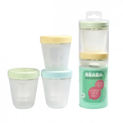 BEABA ชุดกระปุกเก็บถนอมอาหารซิลิโคน 3 ชิ้น x 200 ml