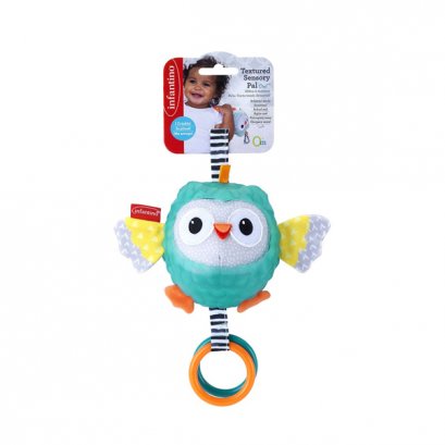 INFANTINO โมบายห้อยรถเข็น นกฮูก Textured Sensory Pal Owl (0m+)