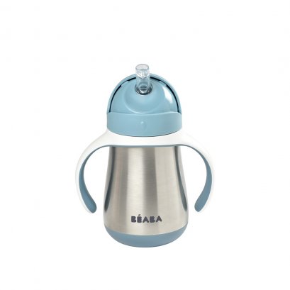 BEABA กระติกน้ำหัดดื่มสแตนเลส 250 ml #แก้วหลอดดูด