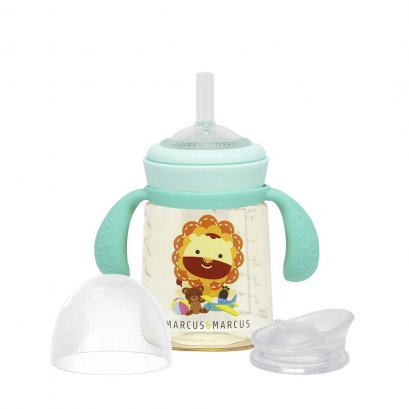 MARCUS &amp; MARCUS แก้วหัดดื่ม รุ่น PPSU Transition Bottle 180ml #แก้วหลอดดูด