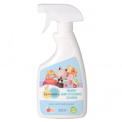 LAMOON สเปรย์ทำความสะอาดของใช้เด็ก ออร์แกนิค (ขวด 500 ml) (รีฟิล 450 ml) (0m+)