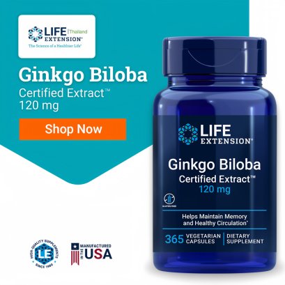 LE Ginkgo Biloba Certified Extract™ 120 mg.