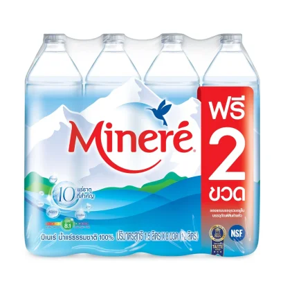 มิเนเร่น้ำดื่มน้ำแร่ธรรมชาติ1500มิลลิลิตรแพ็ค6+2