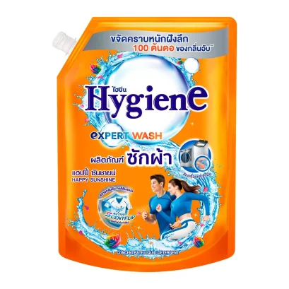 ไฮยีนเอ็กซ์เพิร์ทวอชผลิตภัณฑ์ซักผ้าชนิดน้ำสูตรเข้มข้นกลิ่นแฮปปี้ซันชายน์ 1400มล.