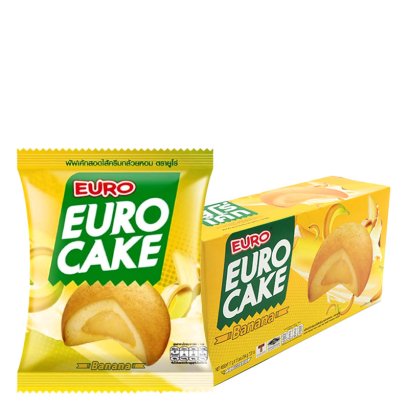 ยูโร่ เค้กกล้วย 17 ก. x 12