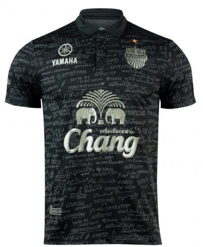 2022-23 Buriram United Thailand Football Soccer League Jersey Shirt Third Black - Player Version