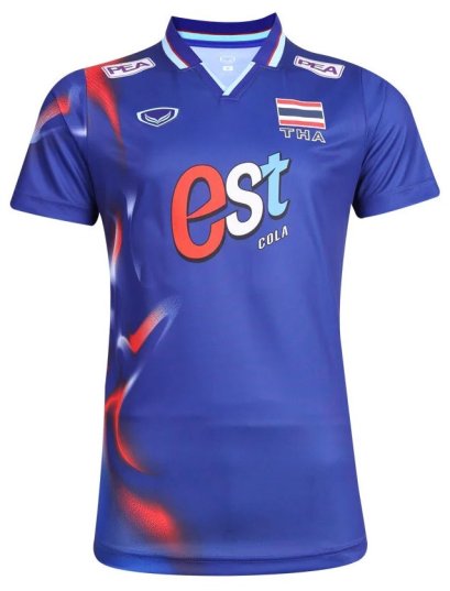 2025 Thailand Volleyball National Team Thai Jersey Shirt Blue - Nation League Tournament (VNL 2025)