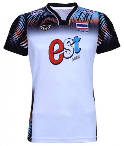 2024 Thailand Volleyball National Team Thai Jersey Shirt Player White - 2024 Nation League Version