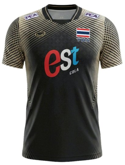 2026 Thailand Volleyball National Team Thai Jersey Shirt Black - World Nation League Tournament - VNL 2026