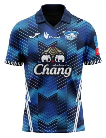 2025 Bluewave Chonburi Authentic Thailand Futsal League Jersey Shirt Home Blue - Player Edition