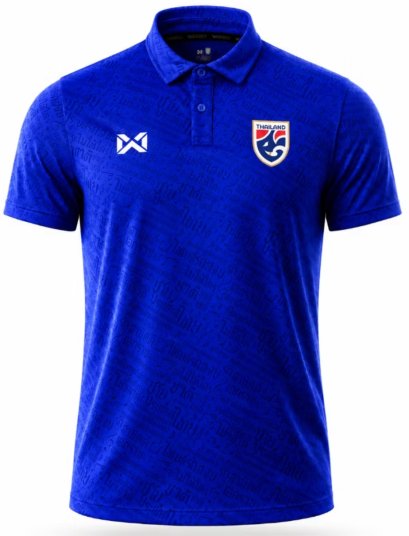 2026 - 27 Thailand National Team Thai Football Soccer Blue Polo Shirt