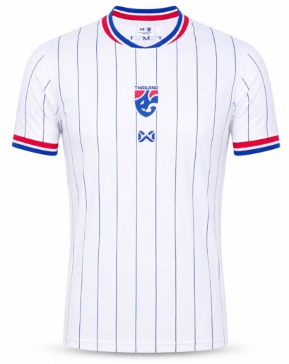 2026 - 27 Thailand National Team Thai Football Soccer White Player Replica Jersey Shirt
