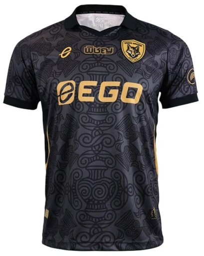 2026 Udonthani United (Udon United) Authentic Thailand Football Soccer League Jersey Away Black - Player Edition