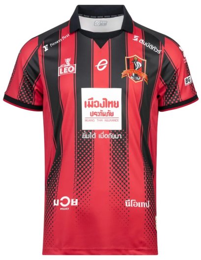 2026 Khon Kaen United Thailand Football Soccer League Jersey Shirt Home Red Black - King Cobra Football Club