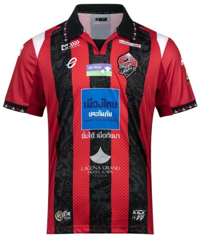 2026 Songkhla FC Thailand Football Soccer League Jersey Shirt Home Red Black