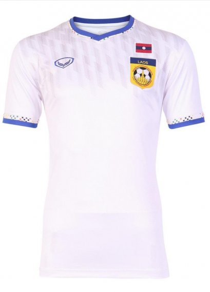 Laos National Team Genuine Official Football Soccer Jersey Shirt White Away Player Edition