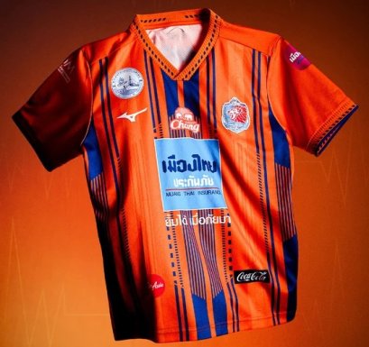 2026 Port FC Thailand Football Soccer League Jersey Shirt Home Orange Blue