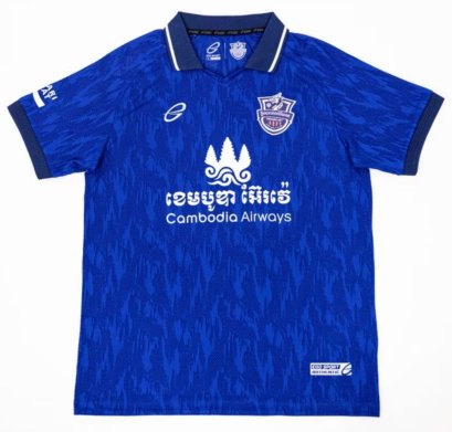 Boeung Ket Angkor FC Authentic Cambodia Football Soccer League Jersey Shirt Away Blue - Player Version
