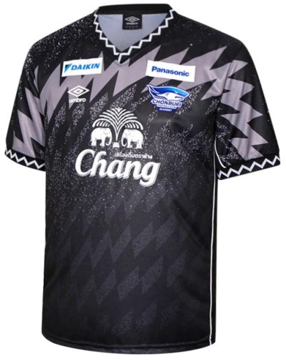 2025-26 Umbro Chonburi FC Academy Thailand Football Soccer League Jersey Shirt Goalkeeper Black - Player Edition