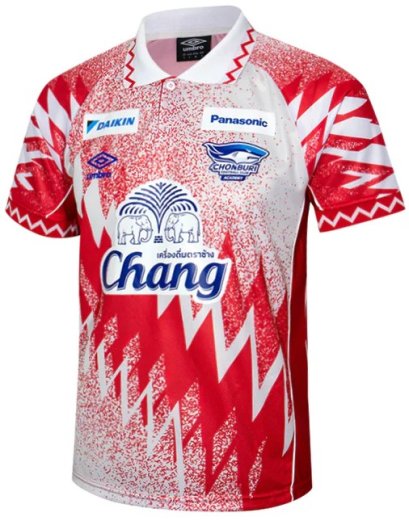 2025-26 Umbro Chonburi FC Academy Thailand Football Soccer League Jersey Shirt Goalkeeper Red - Player Edition