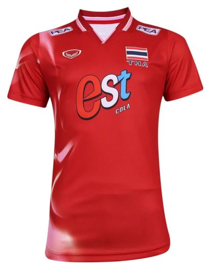 2025 Thailand Volleyball National Team Thai Jersey Shirt Red - Nation League Tournament (VNL 2025)