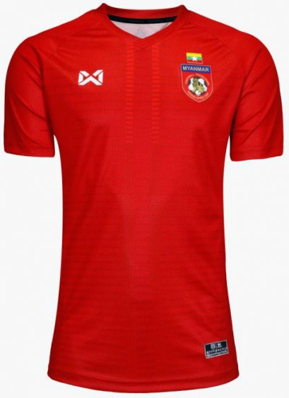 Myanmar National Team Football Soccer Authentic Genuine Jersey Shirt Red - Player Edition
