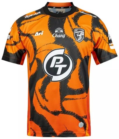 2025 - 25 PT Prachuap FC Thailand Football Soccer League Jersey Shirt Home Orange - Player Edition