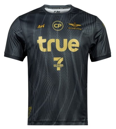 2024-25 Bangkok United Thailand Football Soccer League Jersey Shirt Third Black