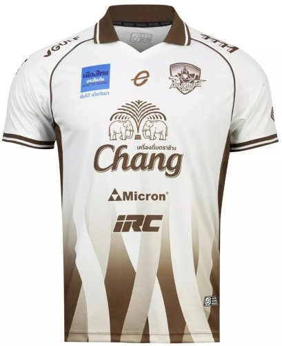 2025-26 Ayutthaya United Authentic Thailand Football Soccer Thai League Jersey Shirt Third White Brown - Player Version