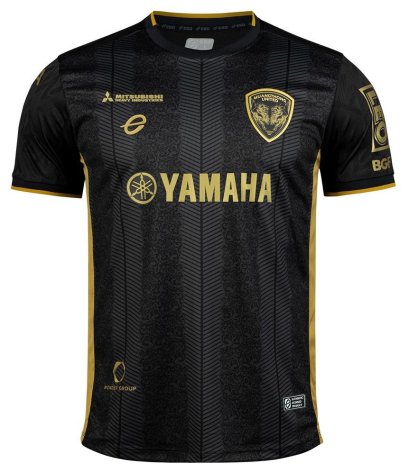 2024-25 Muangthong United Authentic Thailand Football Soccer Thai League Jersey Shirt Away Black - Player Version