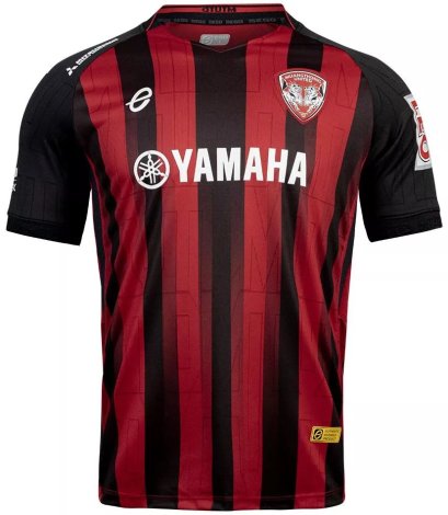 2025-26 Muangthong United Authentic Thailand Football Soccer Thai League Jersey Shirt Home Red Black - Player Version