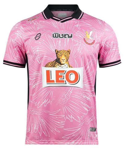 2024 - 25 Nongbua Pitchaya FC Authentic Thailand Football Soccer League Jersey Home Pink - Player Edition