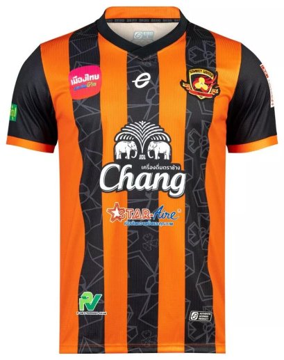 2024-25 Sisaket FC Authentic Thailand Football Soccer Thai League Jersey Shirt Home Black Orange - Player Version