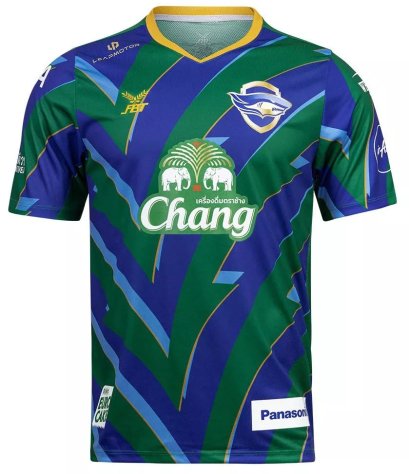 2025-26 Chonburi FC Thailand Football Soccer League Cup Jersey Shirt Green Blue  - Player Edition