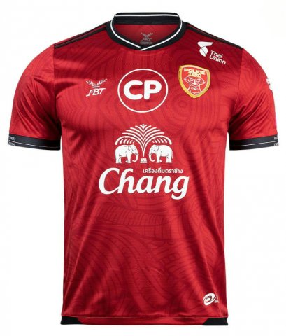 2021 Police Tero FC Thailand Football Soccer League Jersey Shirt Home Red - Player Version