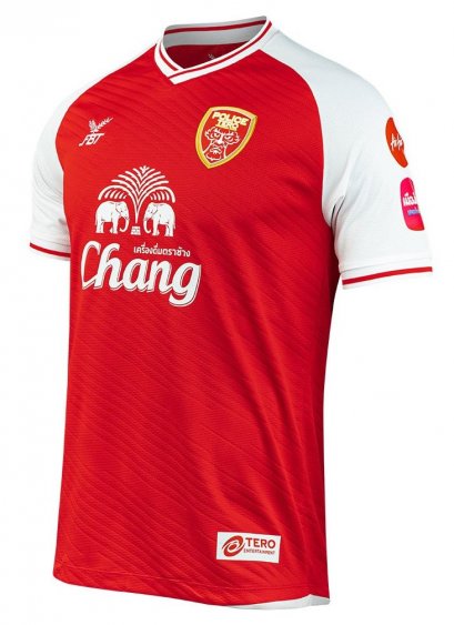 2023-24 Police Tero FC Thailand Football Soccer League Jersey Shirt Home Red - Player Version