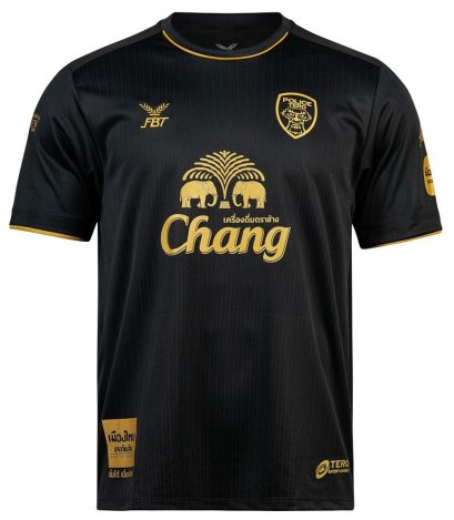 2024-25 Police Tero FC Thailand Football Soccer League Jersey Shirt Away Black - Player Version