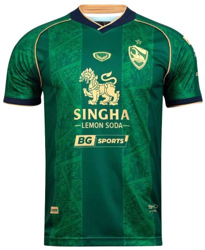 2025-26 SINGHA Chiang Rai United FC Thailand Football Soccer League Jersey Shirt Third Green - Player Version