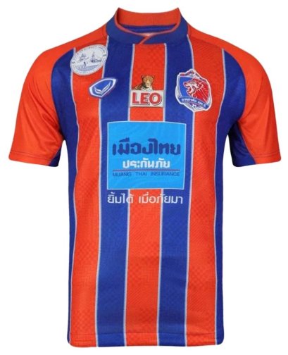 2024-25 Port FC Thailand Football Soccer League Jersey Shirt Home Blue Red - Player Edition