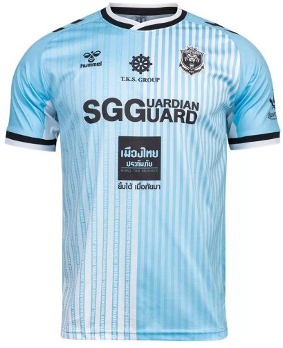 2025-26 Samutsakhon City FC Authentic Thailand Football Soccer League Jersey Away Blue - Player Edition