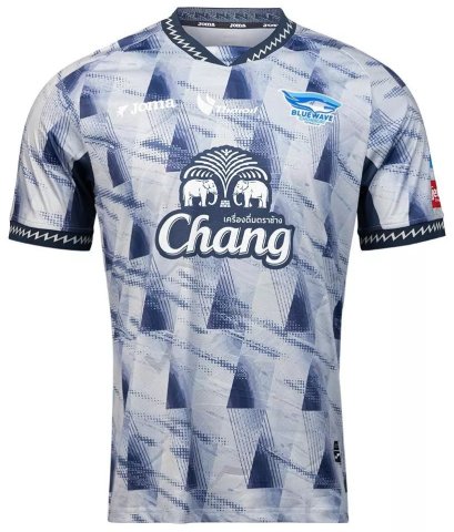 2025 Bluewave Chonburi Authentic Thailand Futsal League Jersey Shirt Third Gray - Player Edition