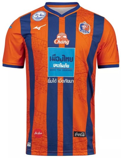 2025-26 Port FC Thailand Football Soccer League Jersey Shirt Home Blue Red