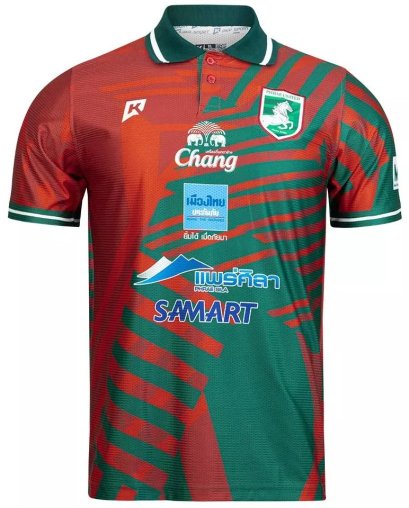2025-26 Phrae United Authentic Thailand Football Soccer Thai League Jersey Shirt Home Red