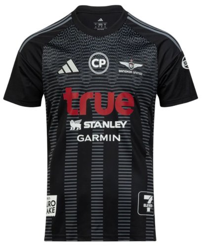 2026 TRUE Bangkok United Thailand Football Soccer League Jersey Shirt Third Black - Player Edition