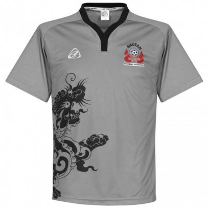 Bhutan National Team Genuine Official Football Soccer Dragon Jersey Shirt Brown