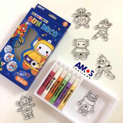 สีเจลลายหุ่นยนต์