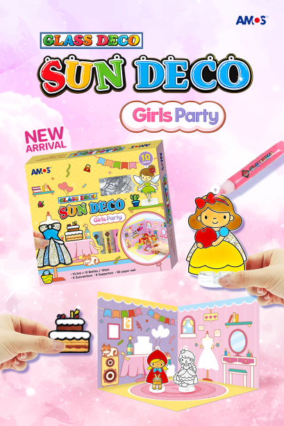 สีเจล Glass Deco ชุด Girl Party