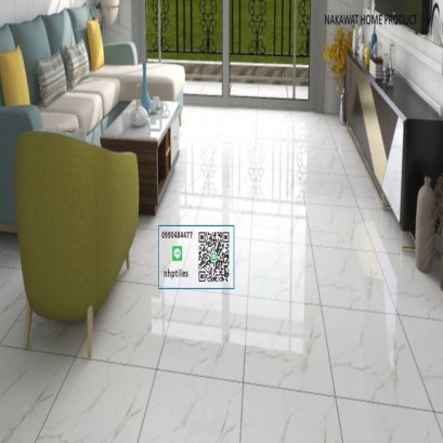  60X60 INS1039 ไวท์คาราร่า ผิวเงา